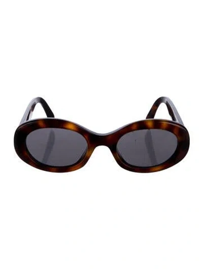 Pre-owned Celine Triomphe Square Sunglasses In Brown