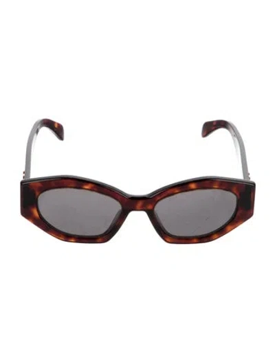 Pre-owned Celine Triomphe Square Sunglasses In Brown