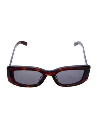 Pre-owned Celine Triomphe Square Sunglasses In Brown