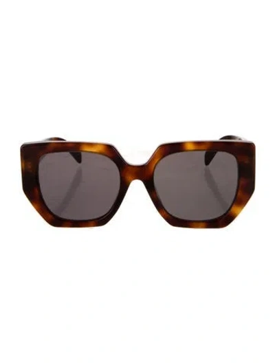Pre-owned Celine Triomphe Square Sunglasses In Brown