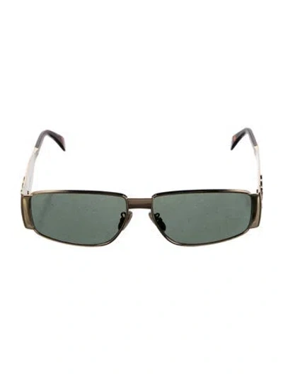 Pre-owned Celine Triomphe Square Sunglasses In Gold