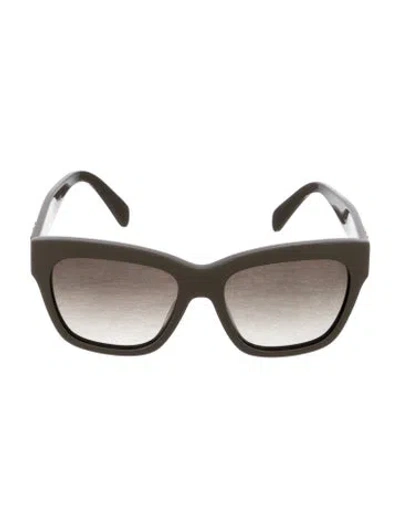 Pre-owned Celine Triomphe Square Sunglasses In Gray