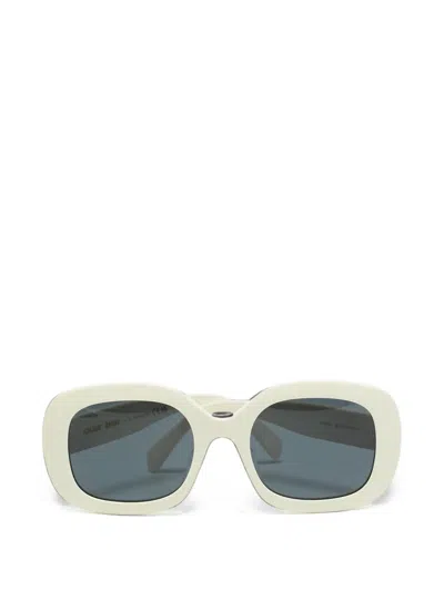 Pre-owned Celine Triomphe Square-frame Sunglasses In Neutrals