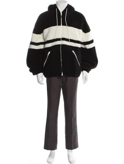 Pre-owned Celine Triomphe Striped Jacket In Black