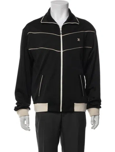 Pre-owned Celine Triomphe Striped Jacket In Black