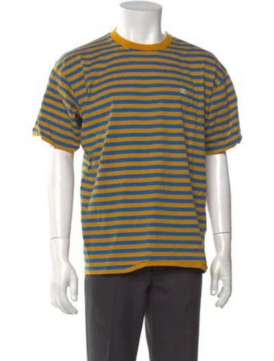Pre-owned Celine Triomphe Striped T-shirt In Blue