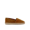 Celine Triomphe Suede Espadrilles In Brown
