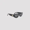 Celine Womens Black Cl40308u Triomphe Irregular-frame Acetate Sunglasses In Black