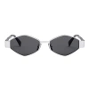Celine Cl40254u Sunglasses In Argento/grigio