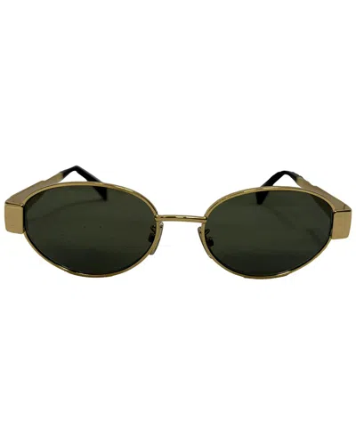 Celine Triomphe Sunglasses In Gold Metal (authentic Pre-loved)