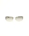 Celine Céline Triomphe Sunglasses In Metallic