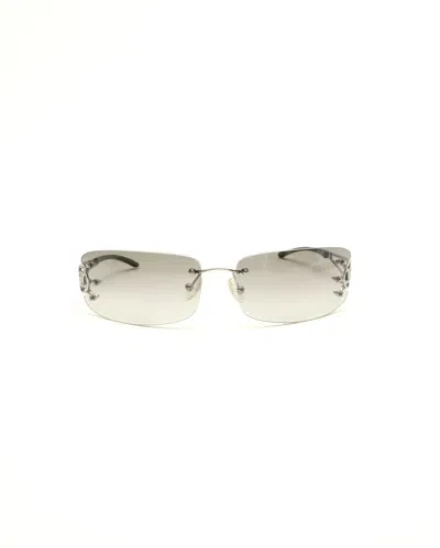 Celine Céline Triomphe Sunglasses In Metallic