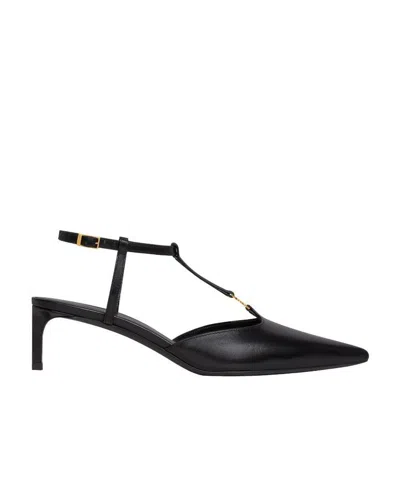 Celine Triomphe T-bar 50mm Pumps In Black