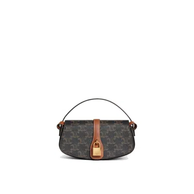 Celine Triomphe Tabou Shoulder Bag Women In Brown