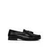 CELINE TRIOMPHE TASSESL CROCO LOAFERS