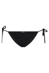 Celine Triomphe Tie Side Bikini Hipster In Black