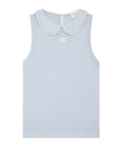 Celine Triomphe Top In Lurex Jersey In Multi