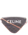 Celine Triomphe Triangle Shoulder Bag (authentic Pre-loved) In Brown