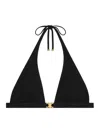 Celine Triomphe Triangle Top In Matte Jersey