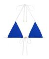 Celine Triomphe Triangle Top In Matte Jersey In Multi