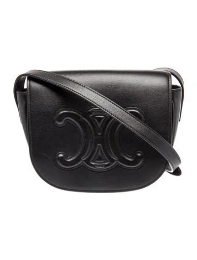 Pre-owned Celine Triomphe Triomphe In Black