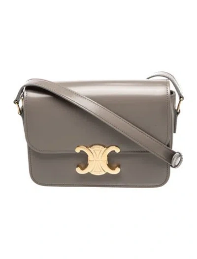 Pre-owned Celine Triomphe Triomphe Teen 2024 In Gray