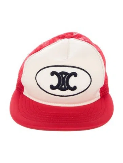 Pre-owned Celine Triomphe Trucker Cap W/tags