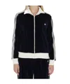Celine Women Triomphe Velvet Jacket In Black
