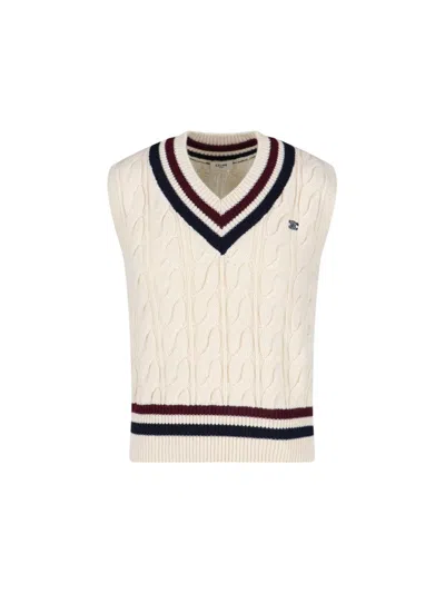 Celine Man Sweater Cream Size M Cashmere In White