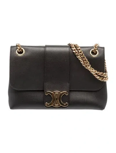 Pre-owned Celine Triomphe Victoire Medium 2024 In Black