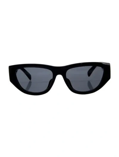 Pre-owned Celine Triomphe Wayfarer Sunglasses In Black