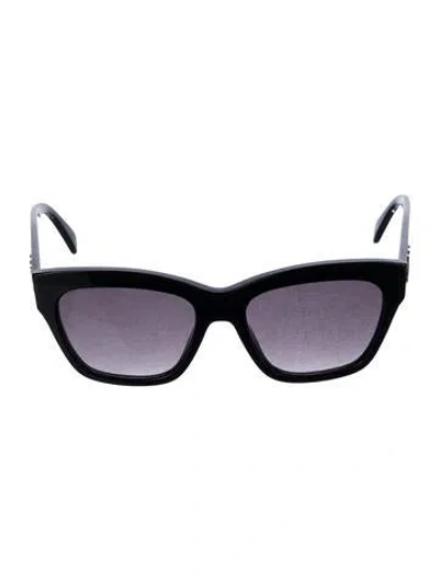 Pre-owned Celine Triomphe Wayfarer Sunglasses In Black