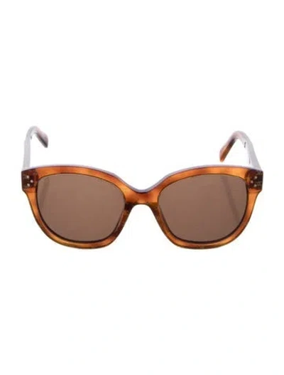 Pre-owned Celine Triomphe Wayfarer Sunglasses In Brown