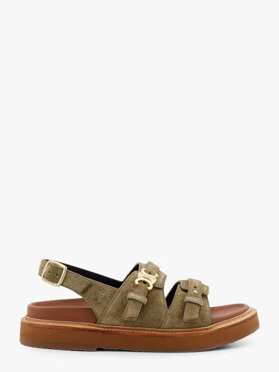 CELINE CELINE TRIOMPHE WEDGE SANDAL 30