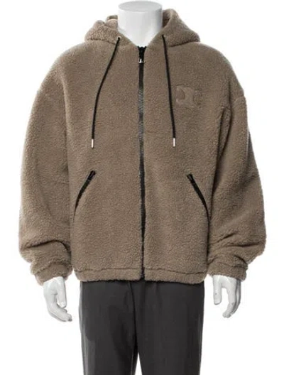 Pre-owned Celine Triomphe Wool Jacket W/ Tags In Neutrals