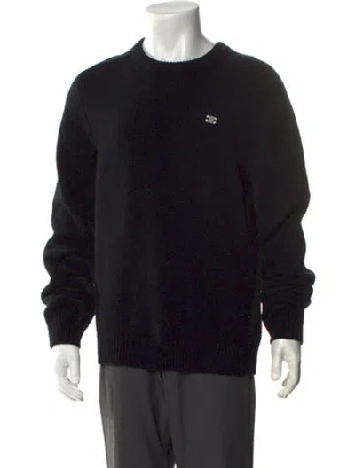 Pre-owned Celine Triomphe Wool Pullover In Black