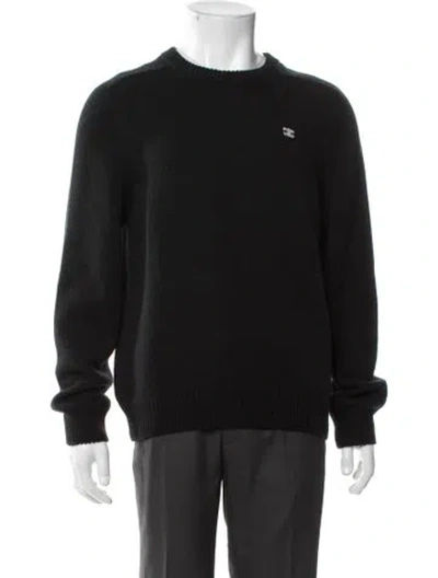 Pre-owned Celine Triomphe Wool Pullover In Black