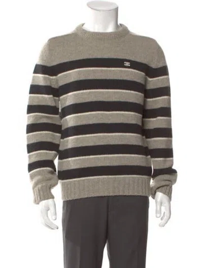 Pre-owned Celine Triomphe Wool Pullover In Gray