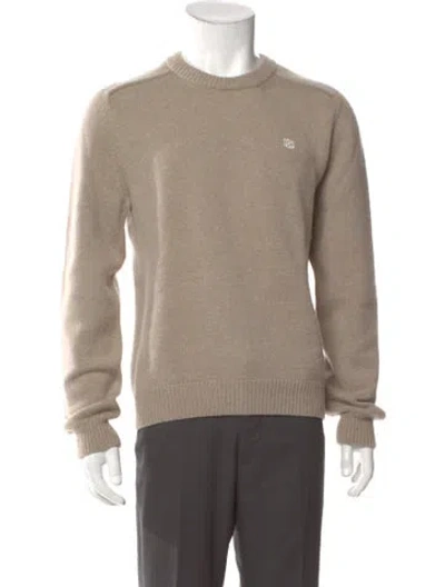 Pre-owned Celine Triomphe Wool Pullover In Neutral