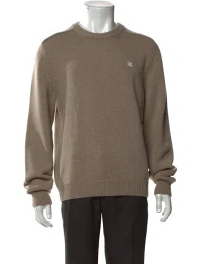 Pre-owned Celine Triomphe Wool Pullover In Neutral