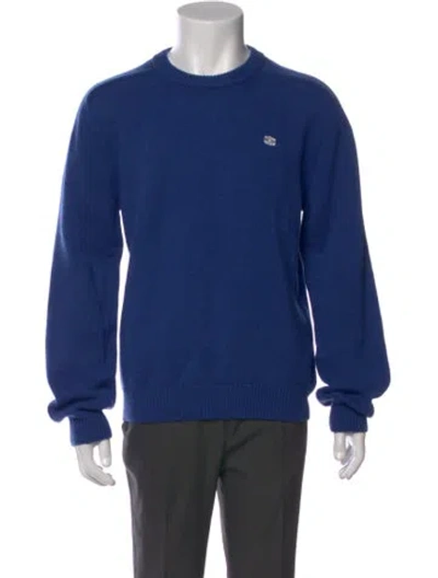 Pre-owned Celine Triomphe Wool Pullover W/ Tags In Blue