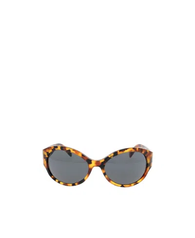 Celine Triomphe Wraparound-frame Sunglasses In Gray