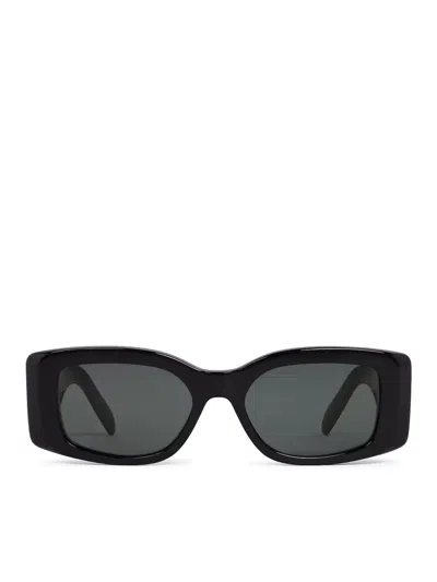 Celine Triomphe Xl 01 Acetate Sunglasses In Black