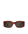 Celine Triomphe Xl 01 Acetate Sunglasses In Brown