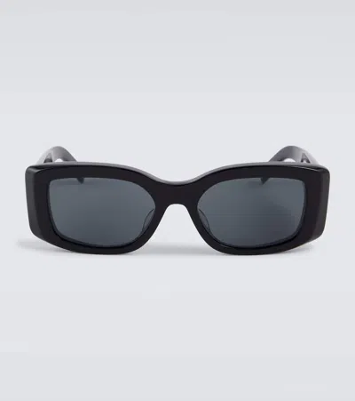 Celine Triomphe Xl 01 Rectangular Sunglasses In Black