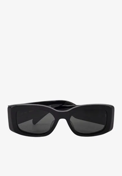 Celine Triomphe Xl 01 Rectangular Sunglasses In Gray