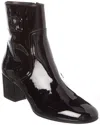 Celine Triomphe Zipped Patent Boot In Black