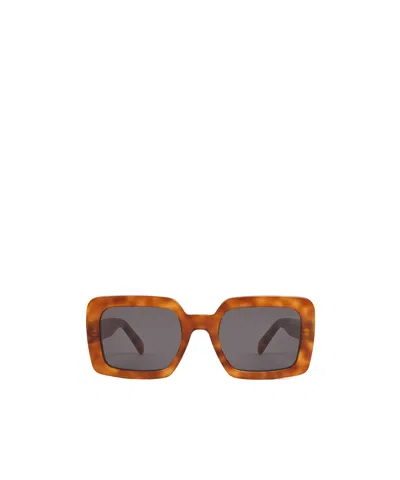 Celine Triomphe13 Logo Sunglasses In Gray