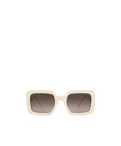 Celine Triomphe13 Logo Sunglasses In Nude