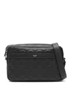 Celine Triomphe-debossed Messenger Bag In Black